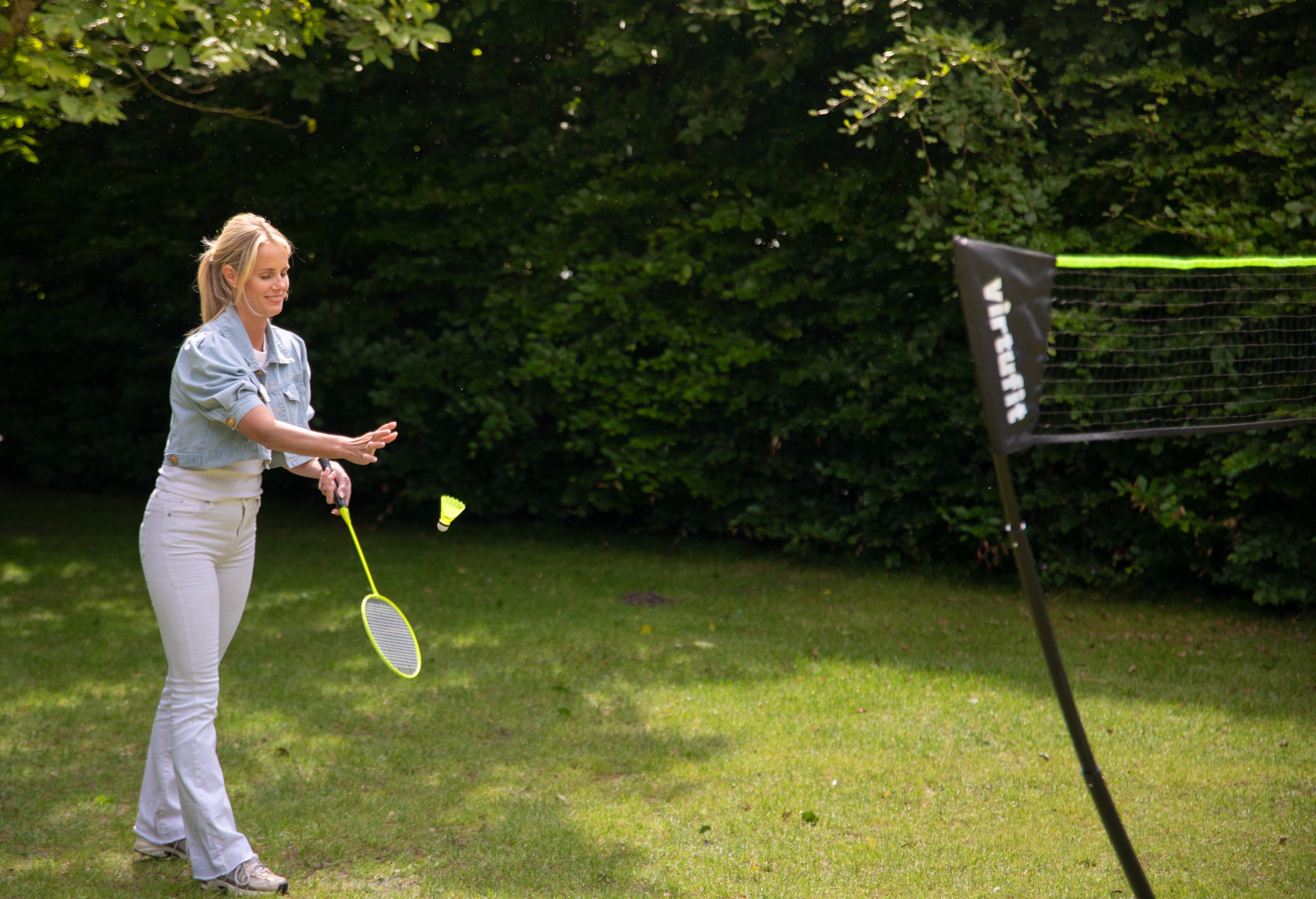 VirtuFit 2-in-1 Portable Badminton- en Tennisset - Inclusief koffer en rackets