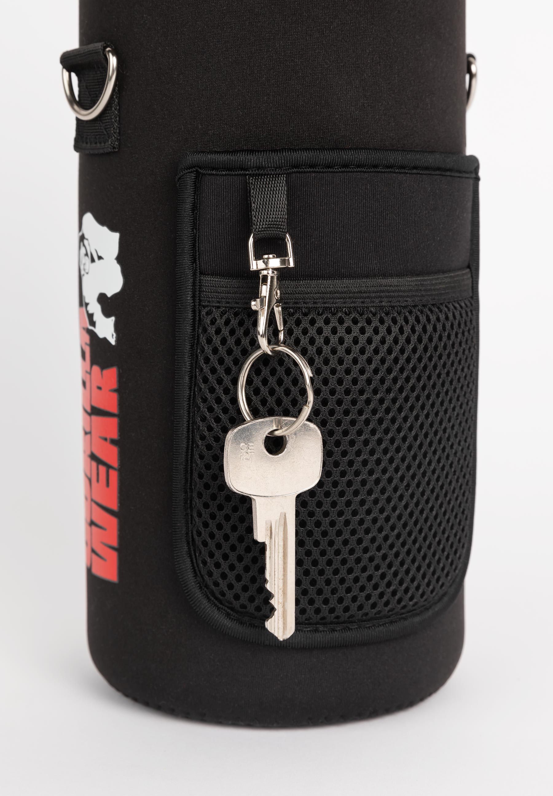 Gorilla Wear Waterfles met Sleeve - Zwart - 2 L