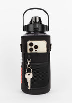 Gorilla Wear Waterfles met Sleeve - Zwart - 2 L