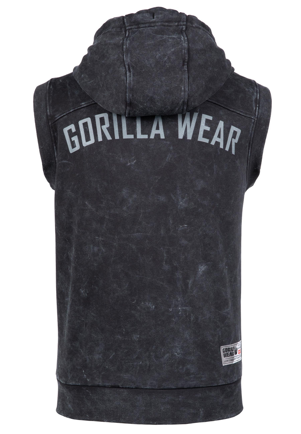 Gorilla Wear Silverdale Mouwloos Vest met Capuchon - Zwart