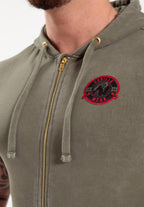 Gorilla Wear Silverdale Mouwloos Vest met Capuchon - Legergroen