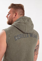 Gorilla Wear Silverdale Mouwloos Vest met Capuchon - Legergroen
