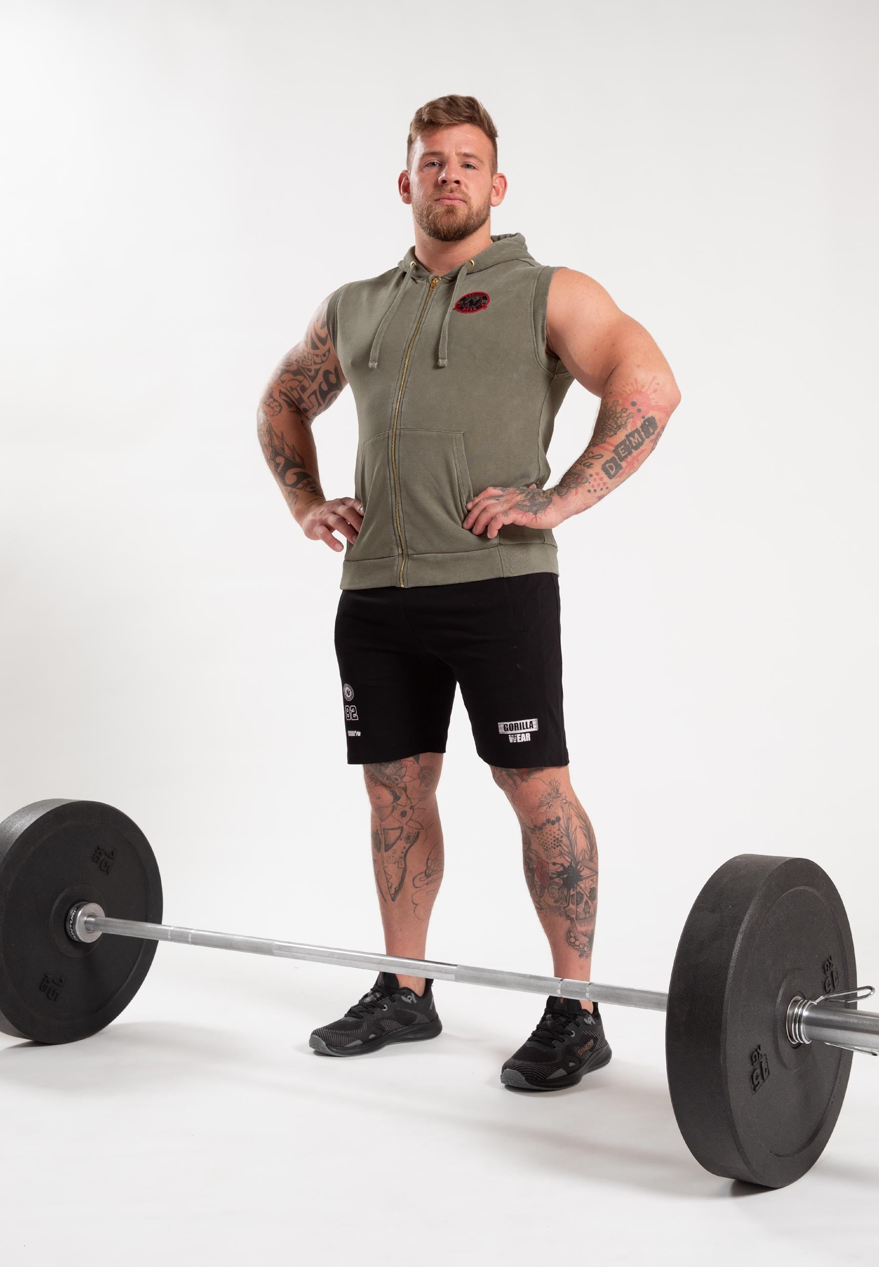 Gorilla Wear Silverdale Mouwloos Vest met Capuchon - Legergroen