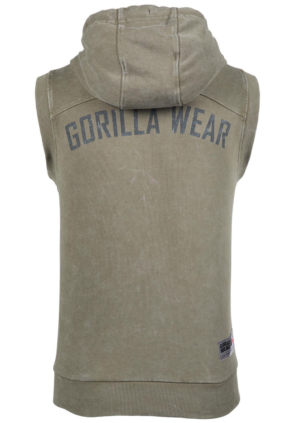 Gorilla Wear Silverdale Mouwloos Vest met Capuchon - Legergroen