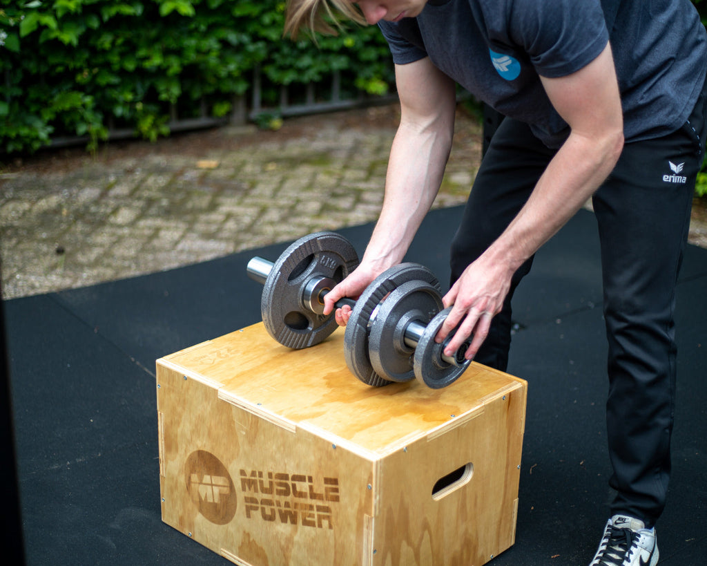 Muscle Power Dumbbellstang Set - 50 mm  - 2 Stuks