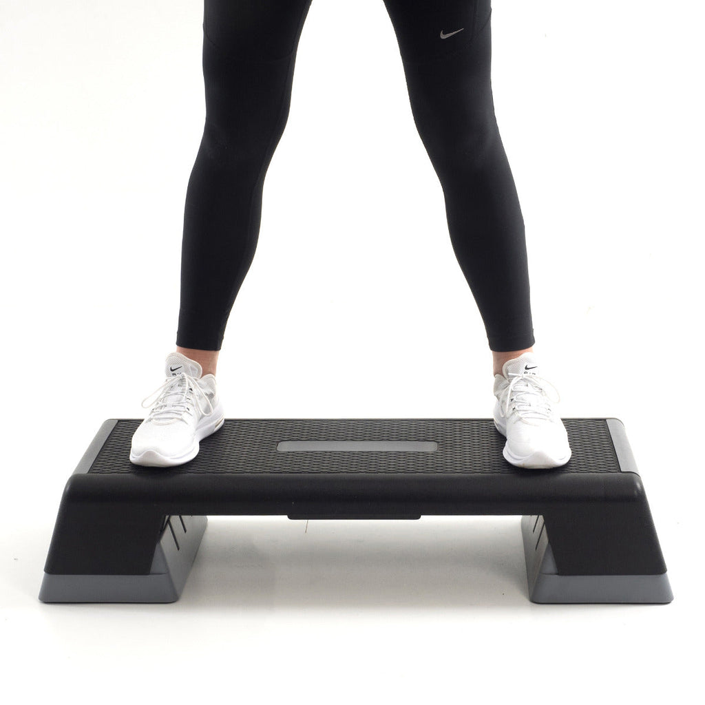 Muscle Power Verstelbare Aerobic Step - Monoblok XXL - Zwart/Grijs