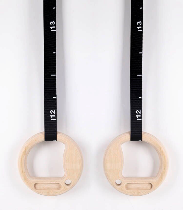 Muscle Power Suspension Trainer - Multigrip Ringen set - Hout