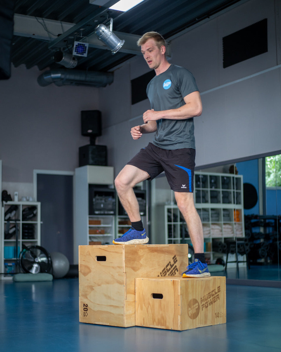 Muscle Power Houten Plyo Box Klein