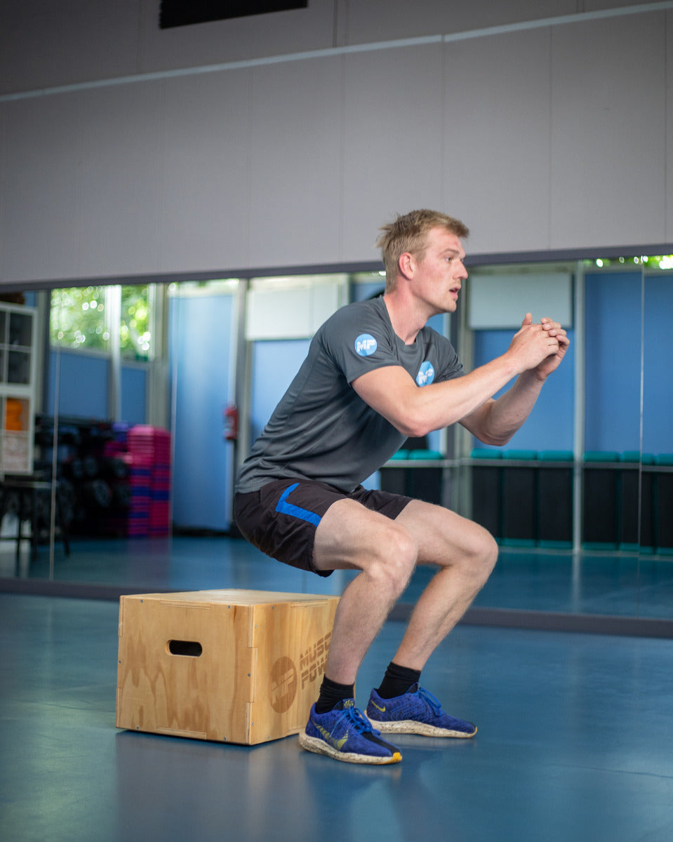 Muscle Power Houten Plyo Box Klein