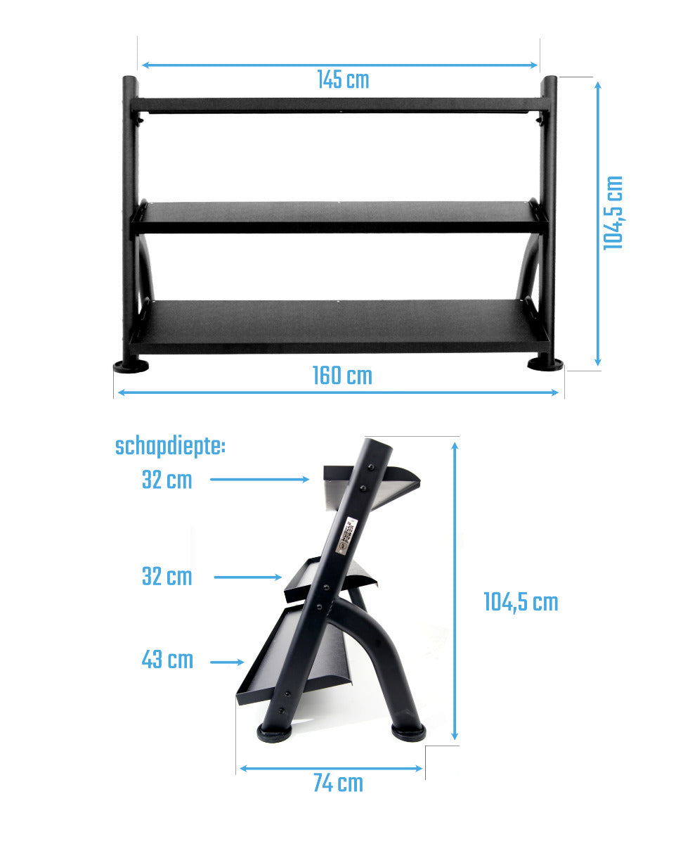 Muscle Power Opbergrek voor Kettlebells en/of Dumbbells