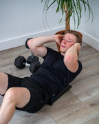Muscle Power Buikspiermat - Ab Mat - Zwart