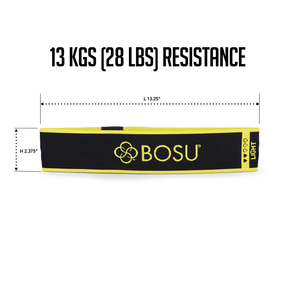 Bosu Weerstandsband - Fabric Resistance Bands - Licht - Geel