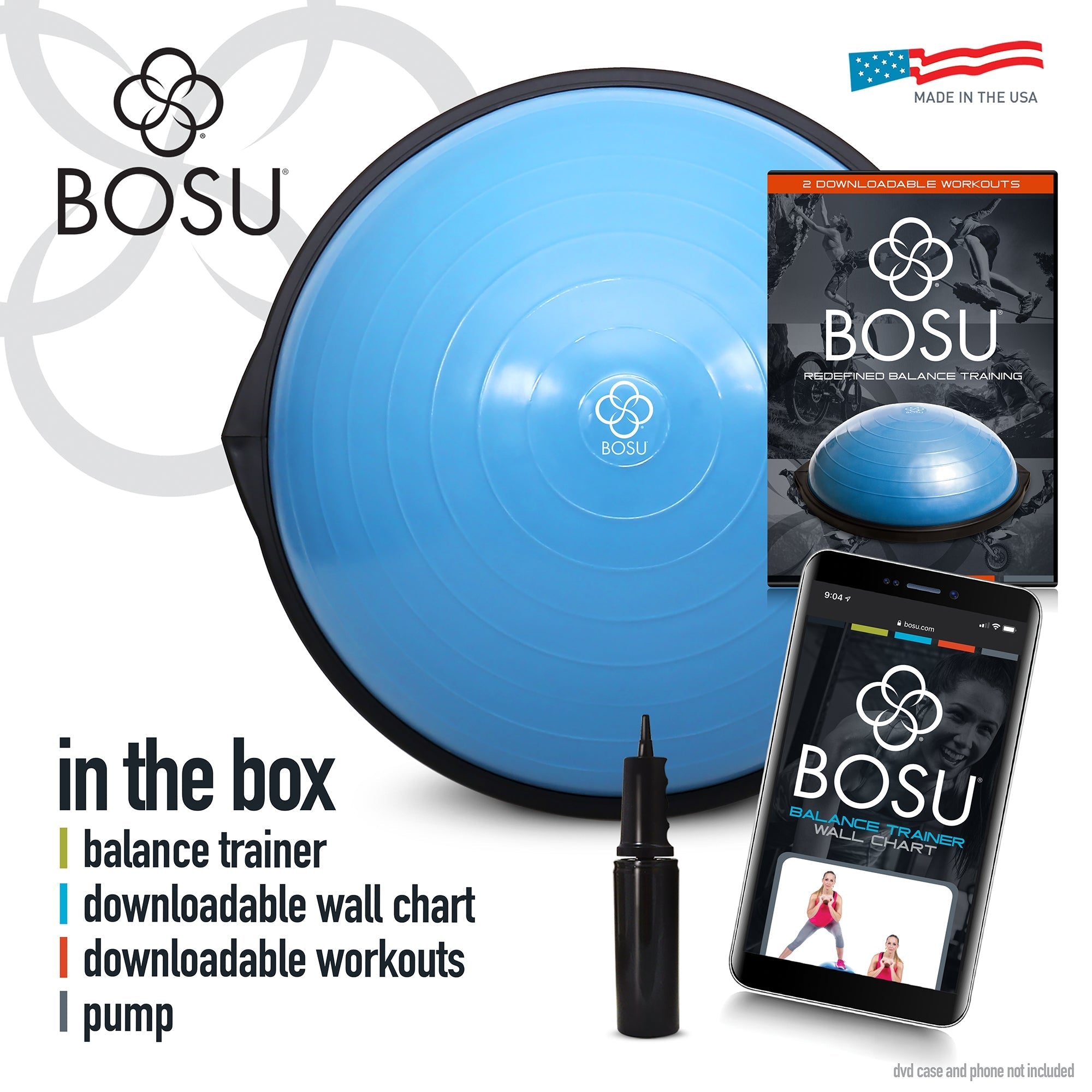 Bosu Balanstrainer Home Edition - Blauw - 65 cm