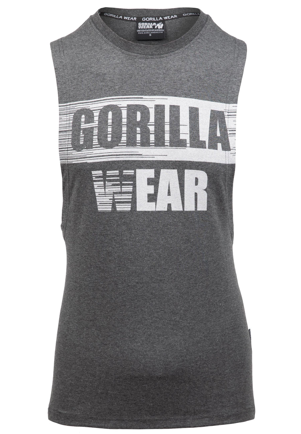 Gorilla Wear Lopez Drop Armhole Tank Top - Donkergrijs
