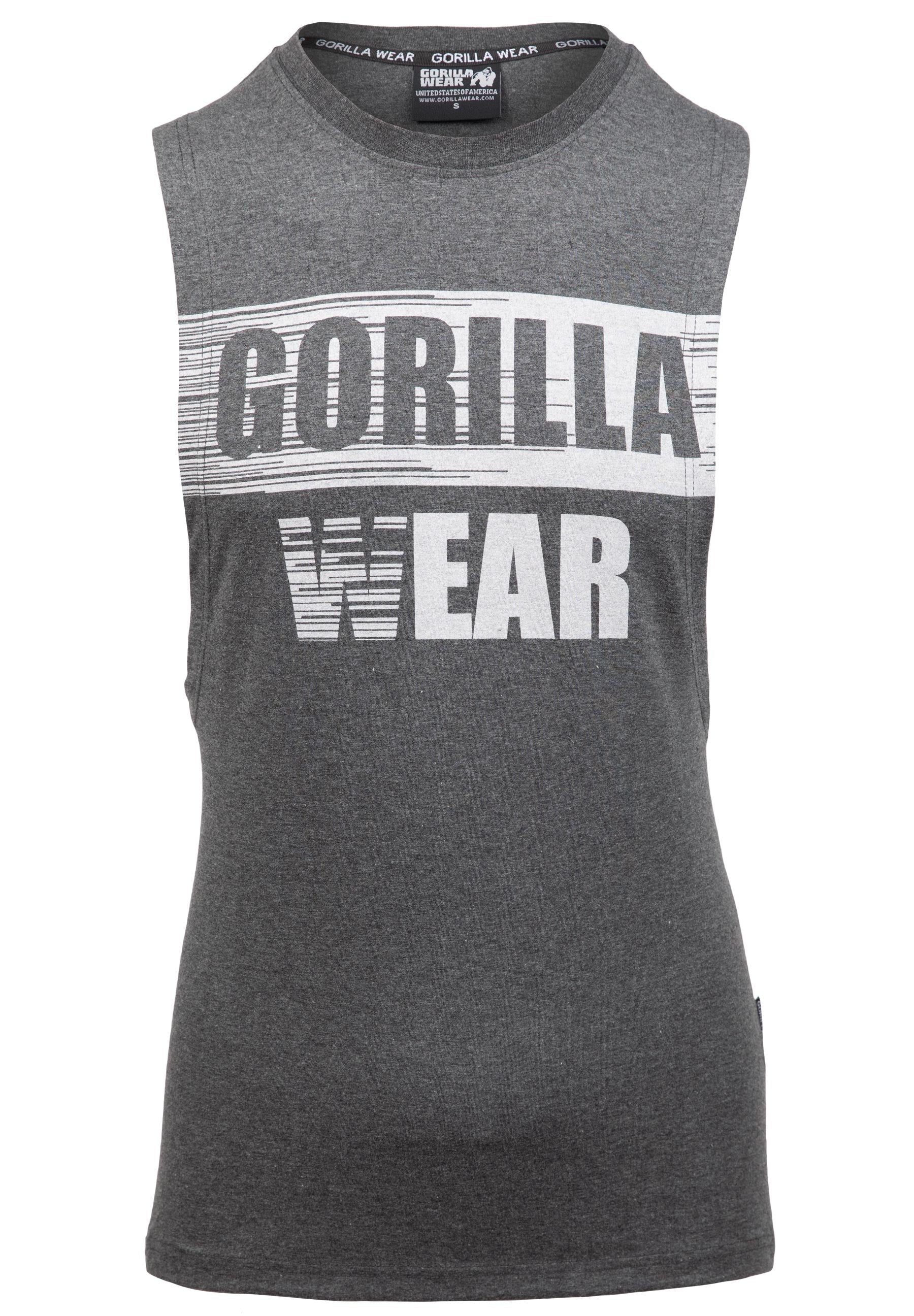 Gorilla Wear Lopez Drop Armhole Tank Top - Donkergrijs