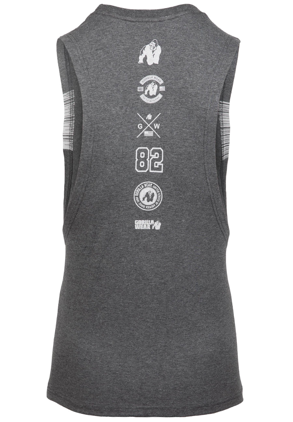 Gorilla Wear Lopez Drop Armhole Tank Top - Donkergrijs