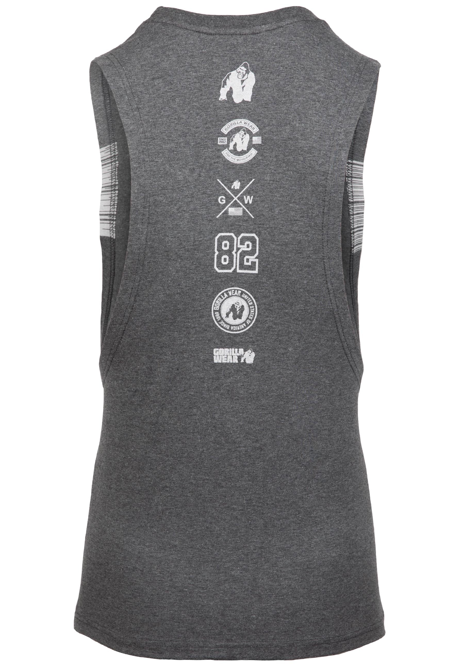 Gorilla Wear Lopez Drop Armhole Tank Top - Donkergrijs
