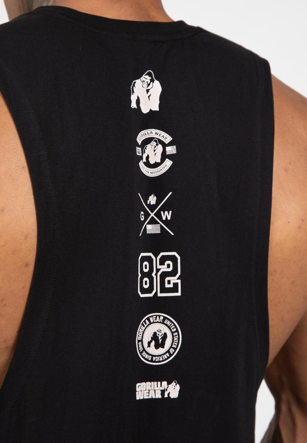 Gorilla Wear Lopez Drop Armhole Tank Top - Zwart