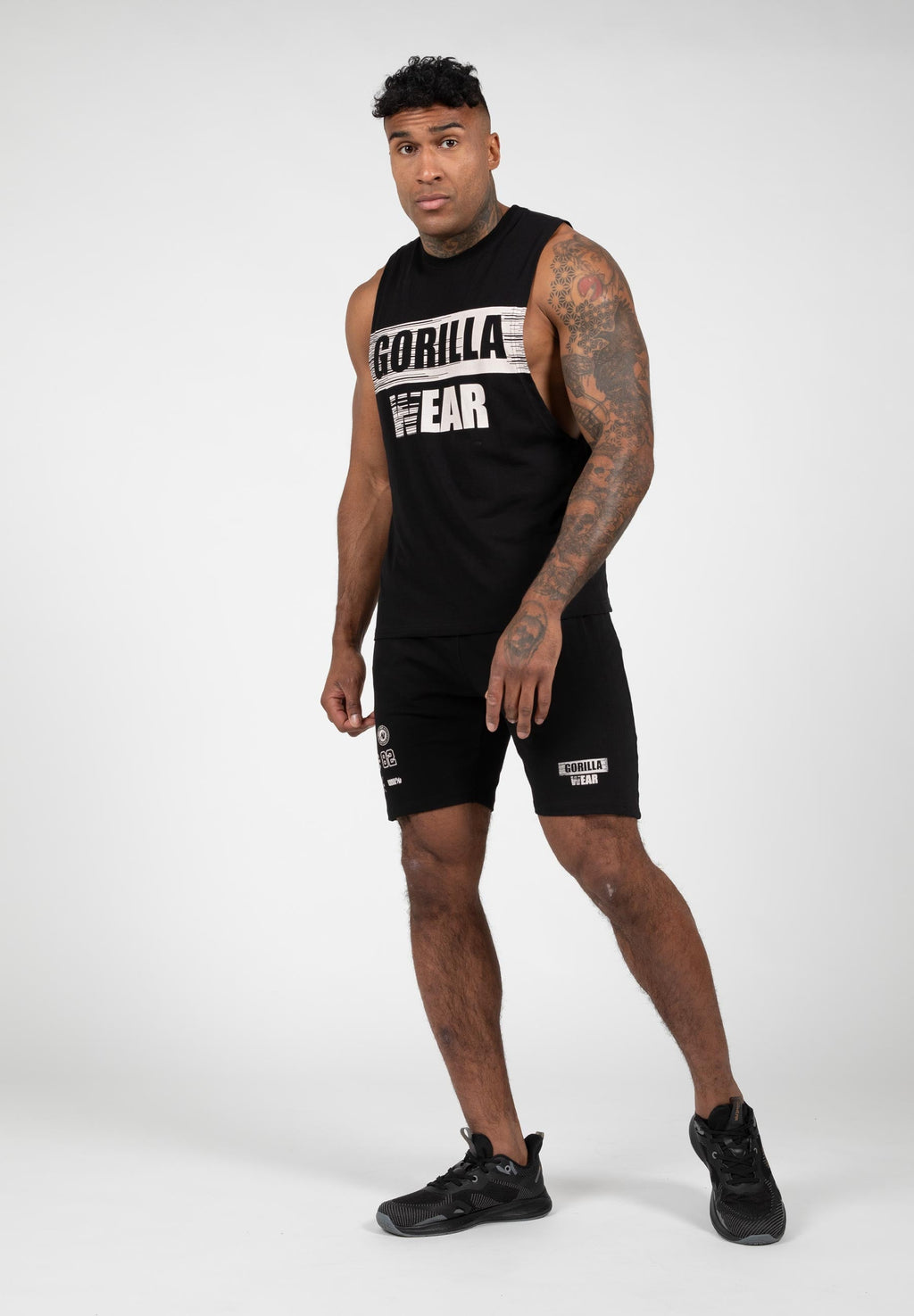Gorilla Wear Lopez Drop Armhole Tank Top - Zwart