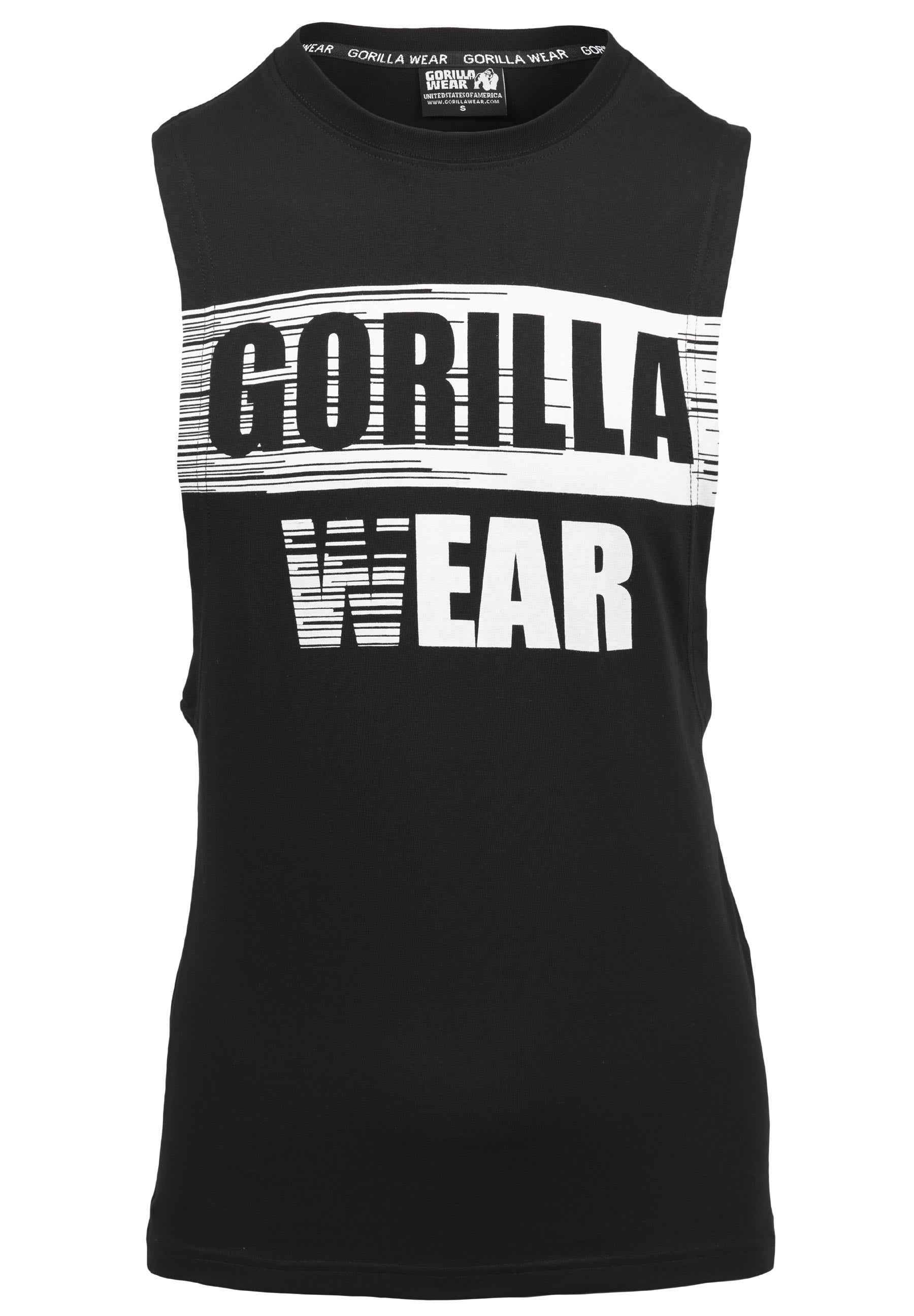 Gorilla Wear Lopez Drop Armhole Tank Top - Zwart