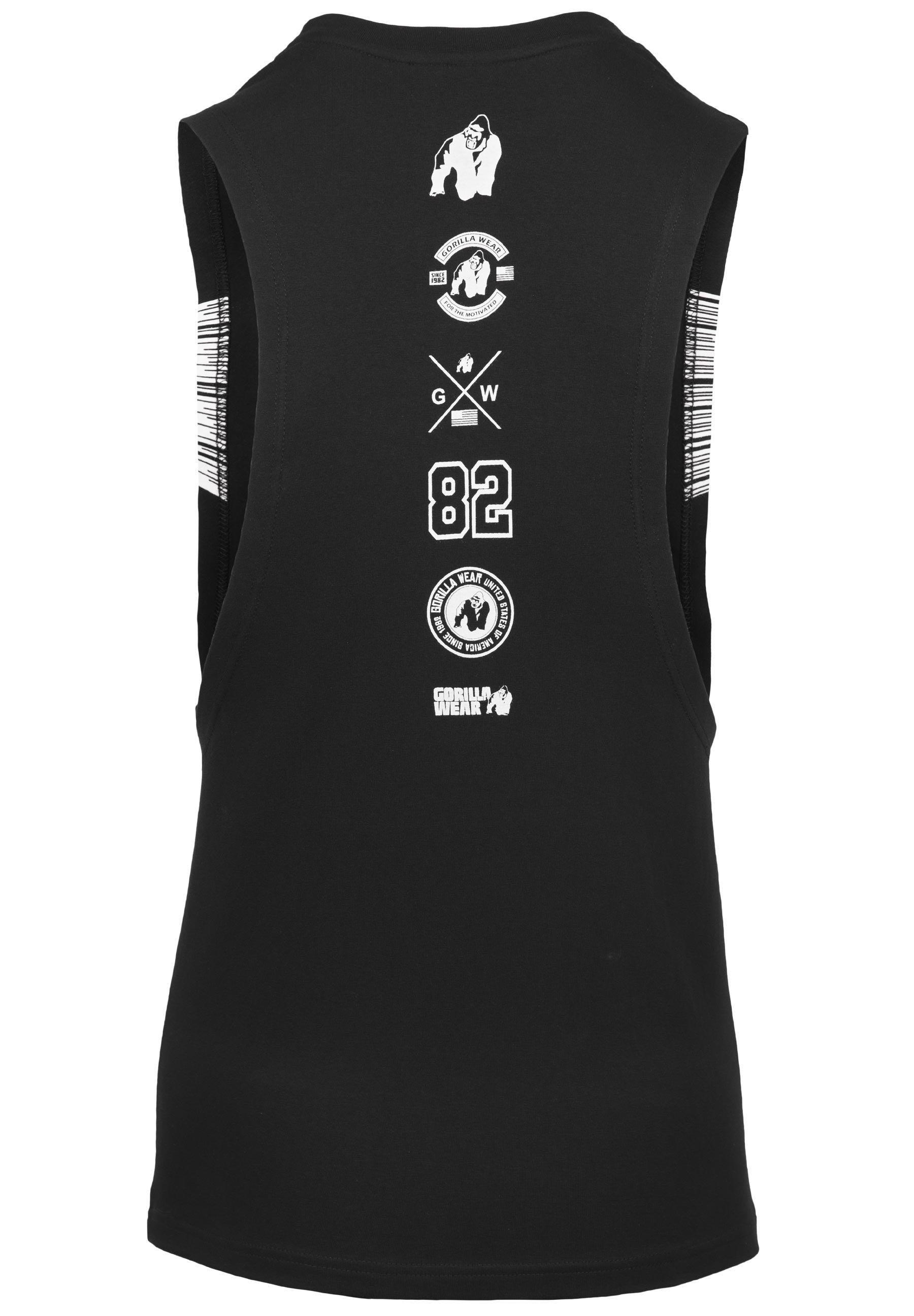 Gorilla Wear Lopez Drop Armhole Tank Top - Zwart