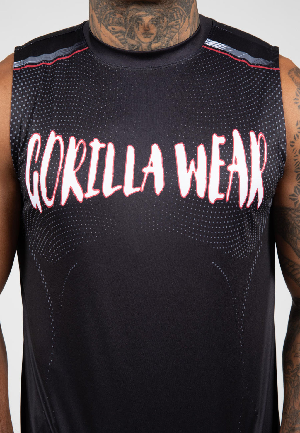 Gorilla Wear Clayton Tank Top - Zwart/Rood