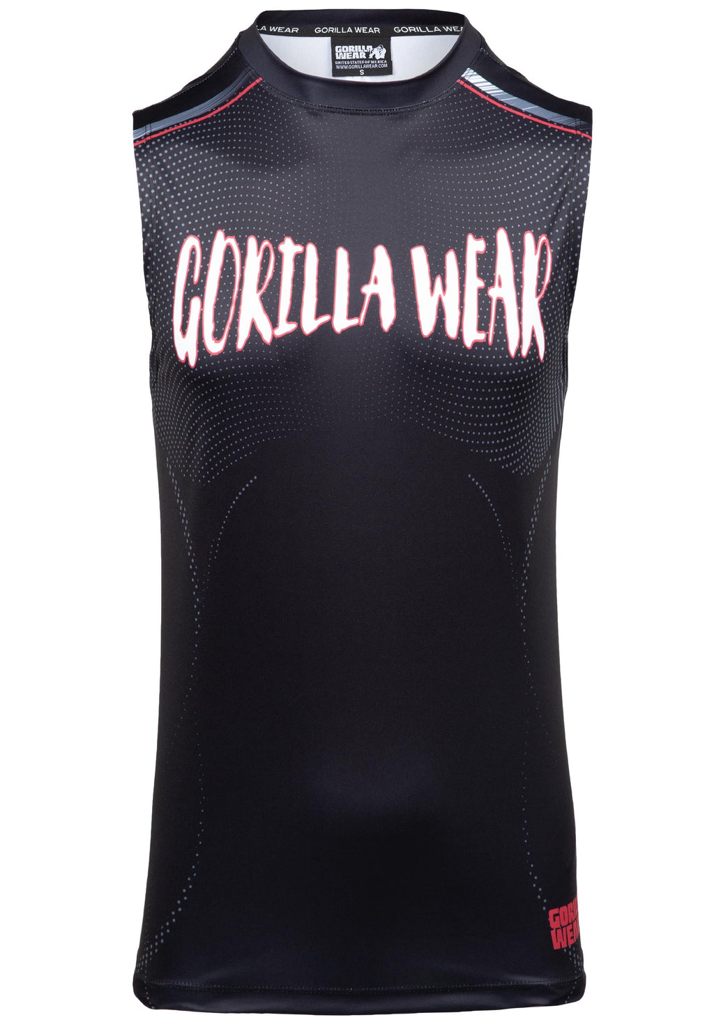 Gorilla Wear Clayton Tank Top - Zwart/Rood