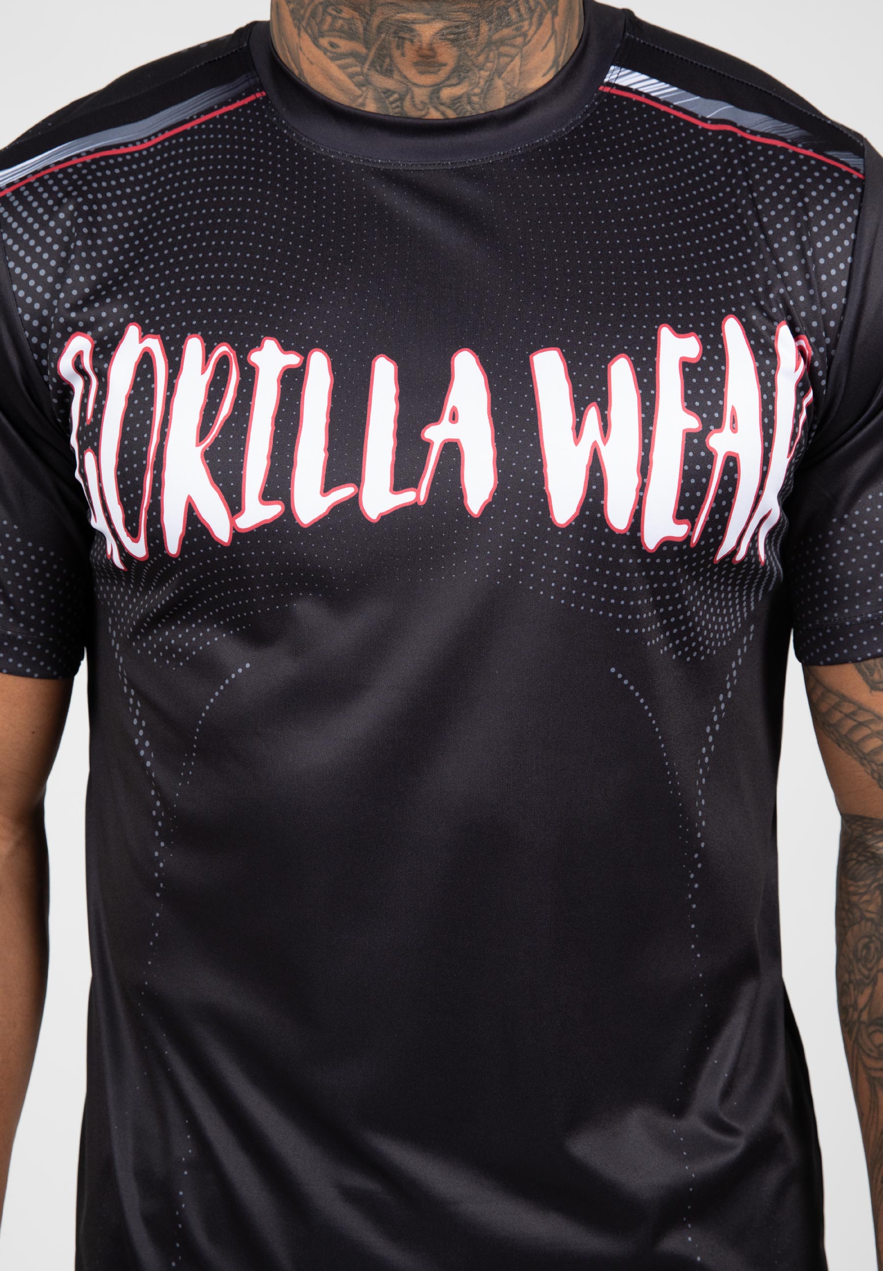 Gorilla Wear Clayton T-shirt - Zwart/Rood