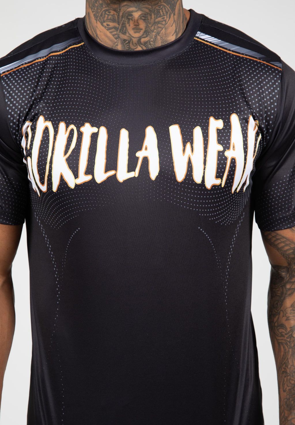 Gorilla Wear Clayton T-shirt - Zwart/Goud