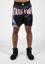 Gorilla Wear Clayton Boxing Shorts - Zwart/Rood