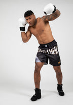 Gorilla Wear Clayton Boxing Shorts - Zwart/Goud