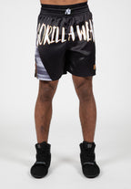 Gorilla Wear Clayton Boxing Shorts - Zwart/Goud