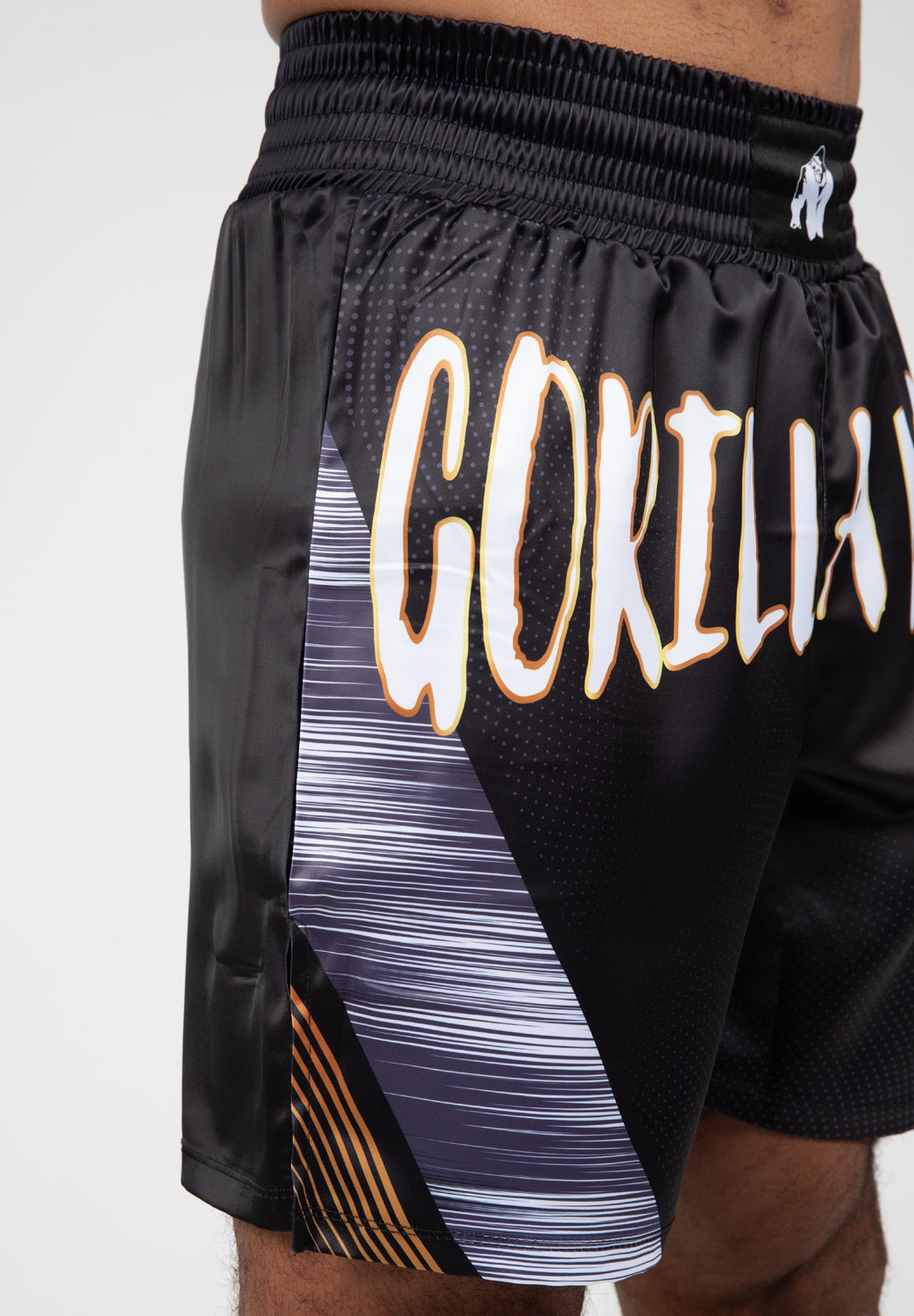Gorilla Wear Clayton Boxing Shorts - Zwart/Goud