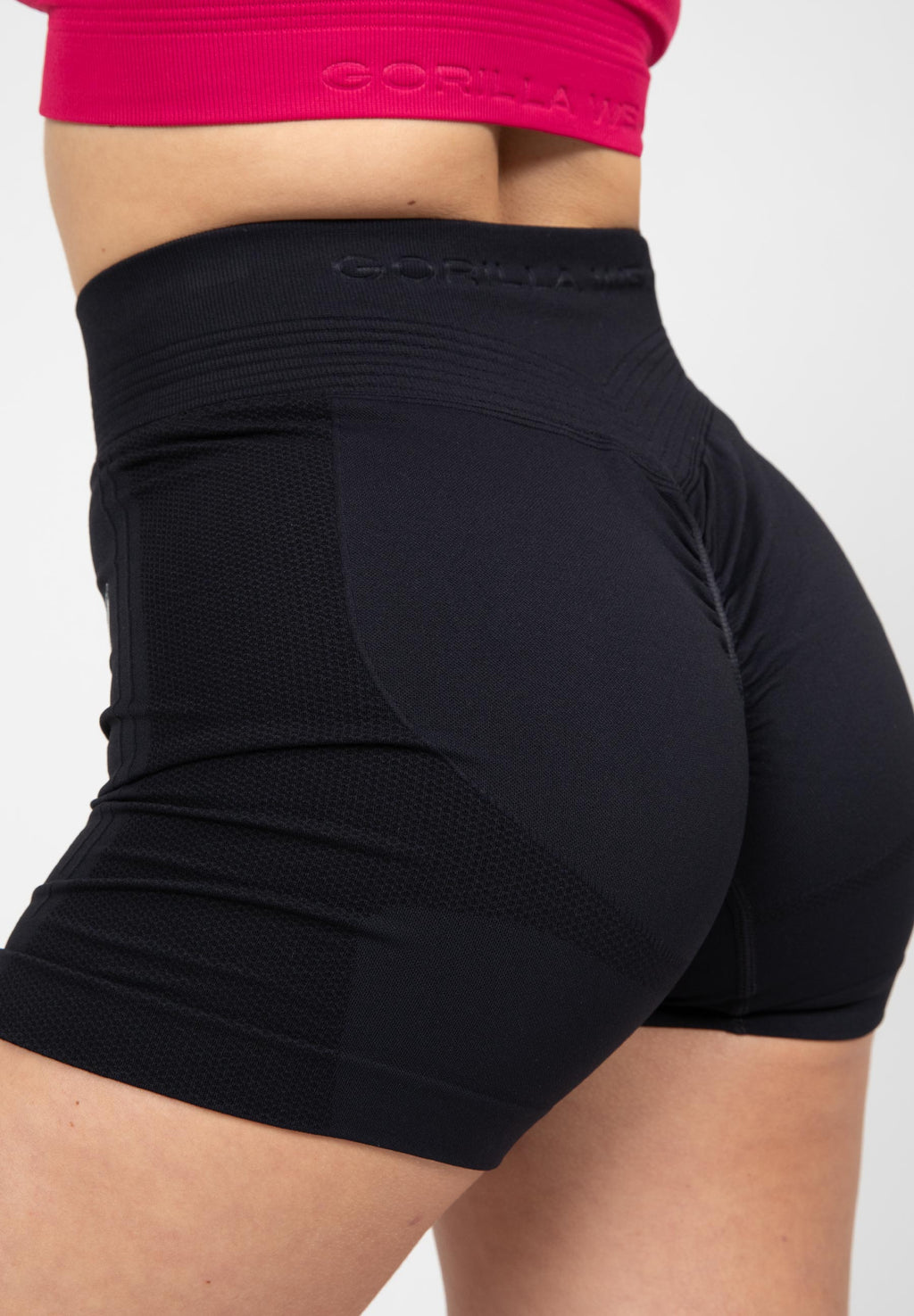 Gorilla Wear Whitney Seamless Shorts - Zwart