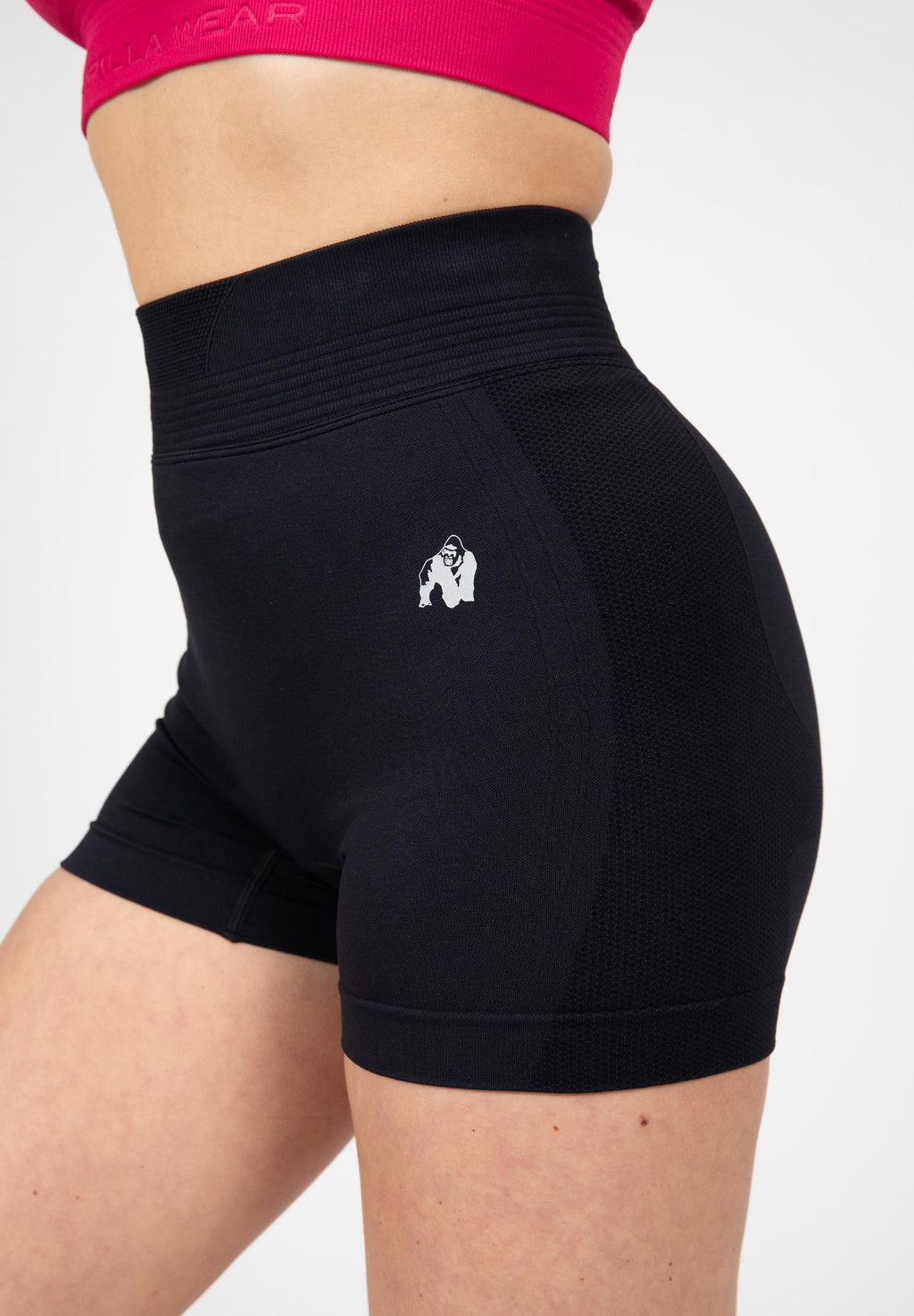 Gorilla Wear Whitney Seamless Shorts - Zwart