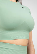 Gorilla Wear Whitney Seamless Crop Top - Groen