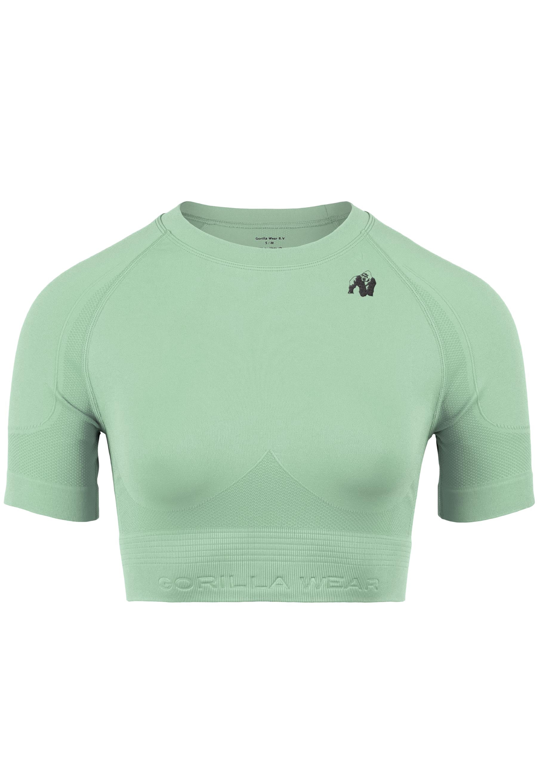 Gorilla Wear Whitney Seamless Crop Top - Groen