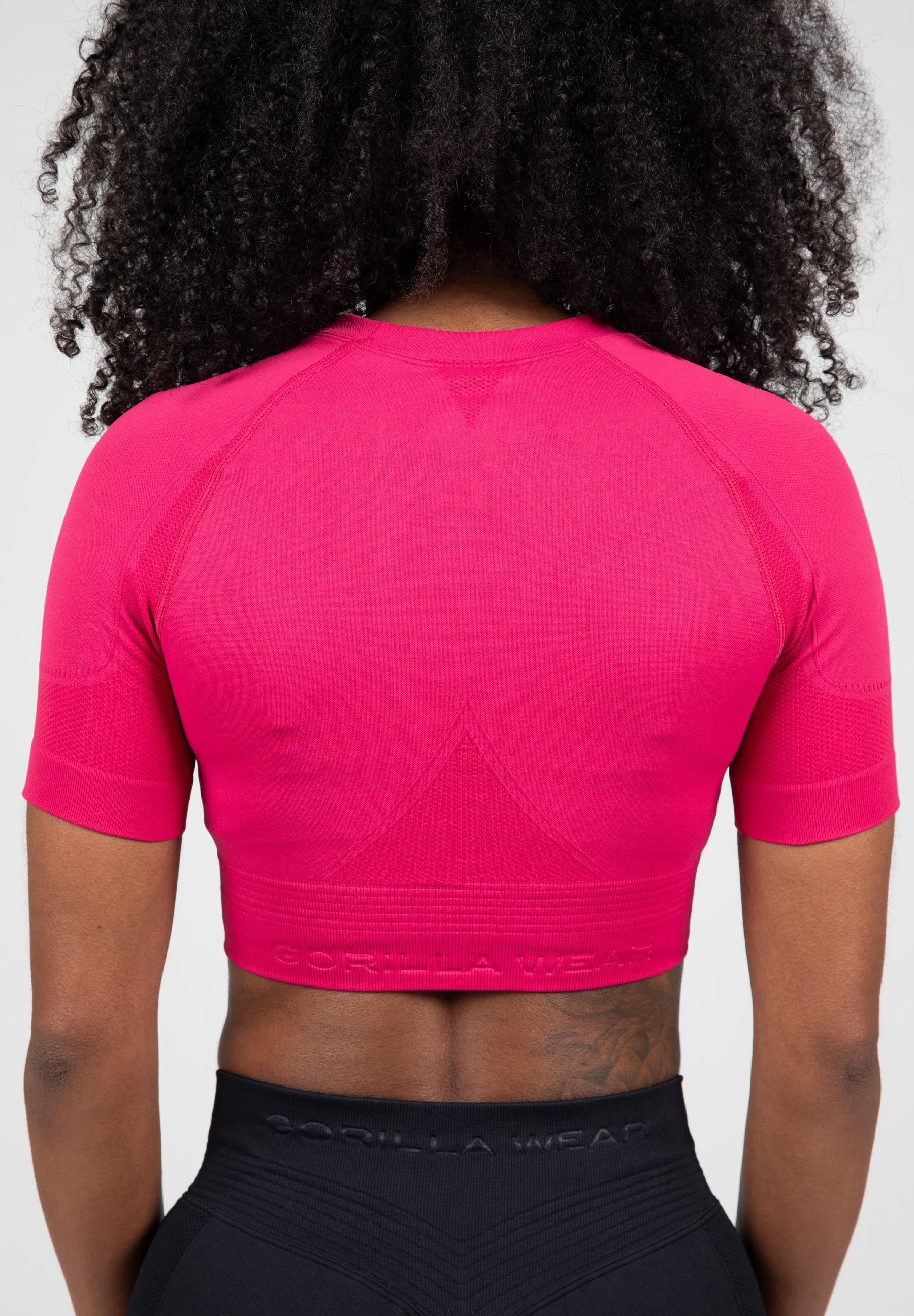 Gorilla Wear Whitney Seamless Crop Top - Roze