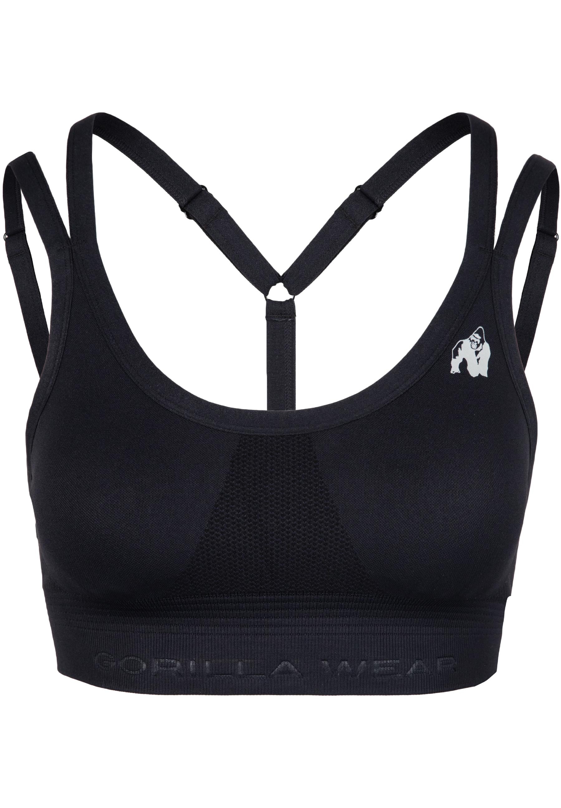 Gorilla Wear Whitney Seamless Sportbeha - Zwart