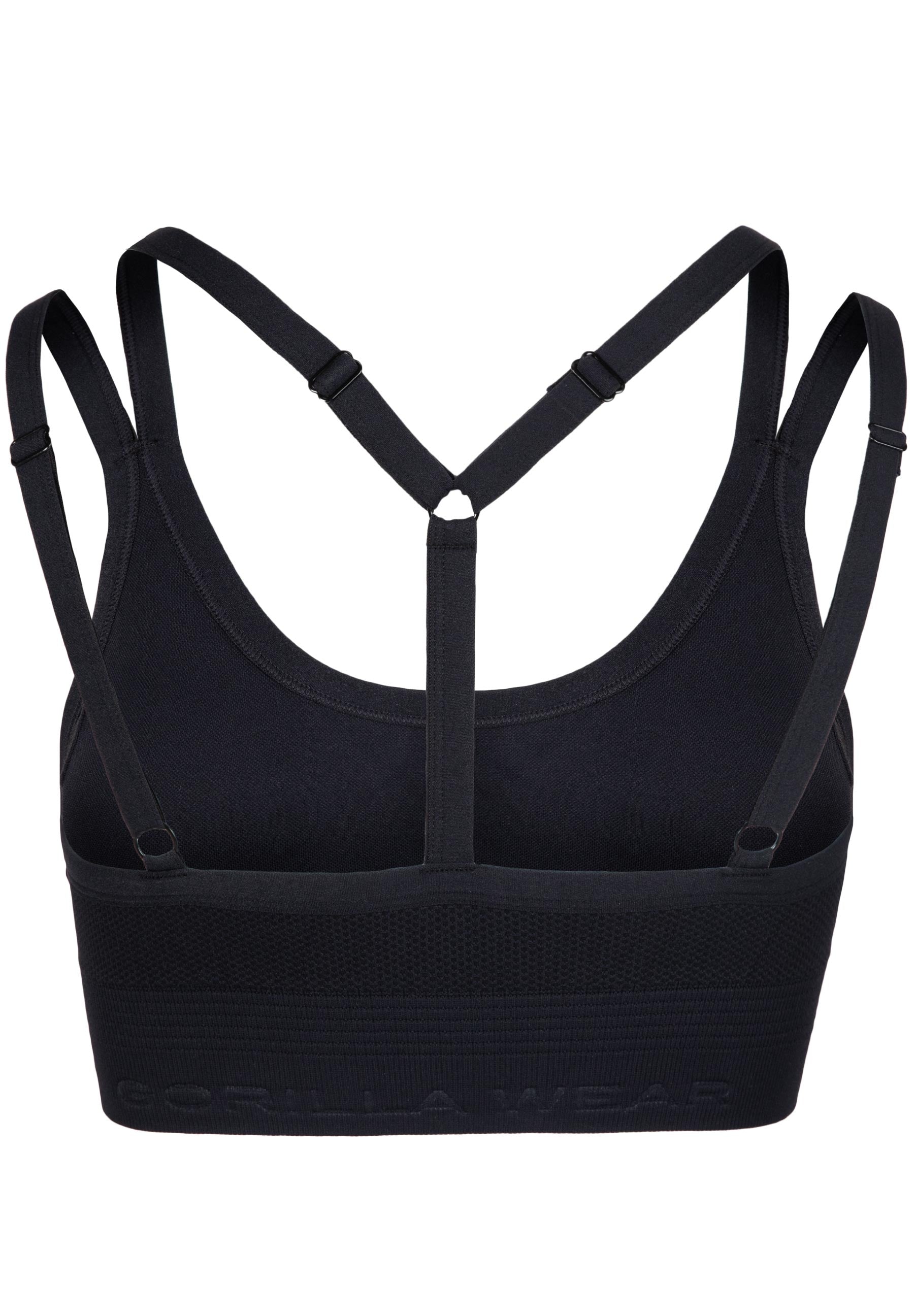 Gorilla Wear Whitney Seamless Sportbeha - Zwart