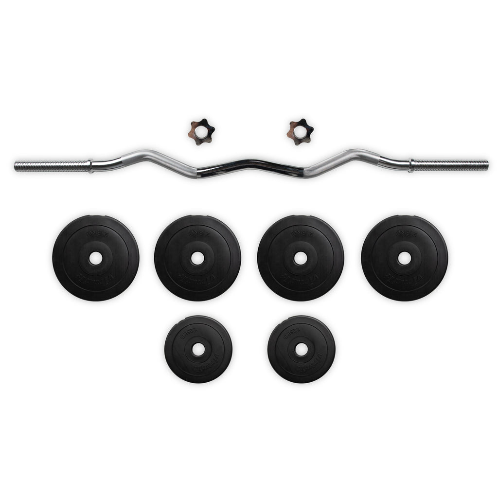 VirtuFit Vinyl EZ-Curl Set - Halterset - 20 kg