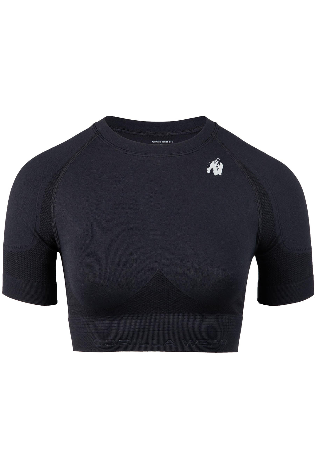 Gorilla Wear Whitney Seamless Crop Top - Zwart
