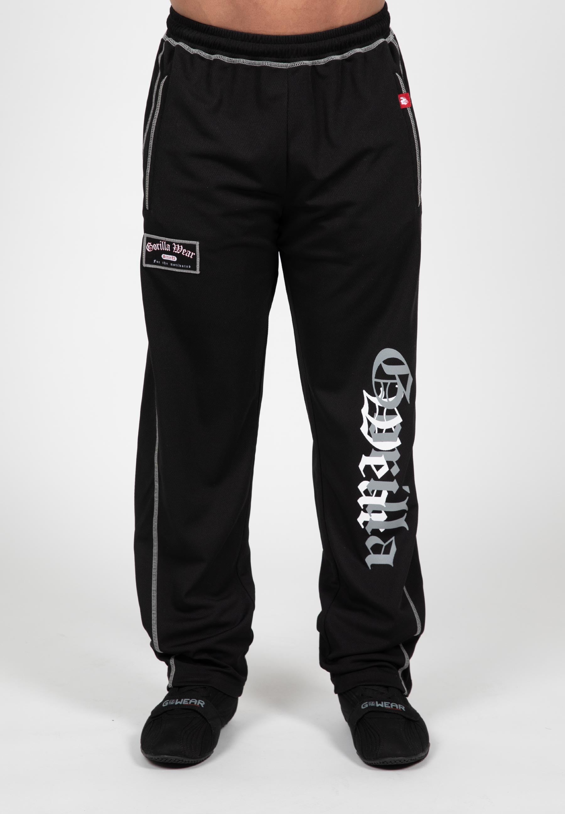 Gorilla Wear Marlow Mesh Pants - Zwart/Grijs
