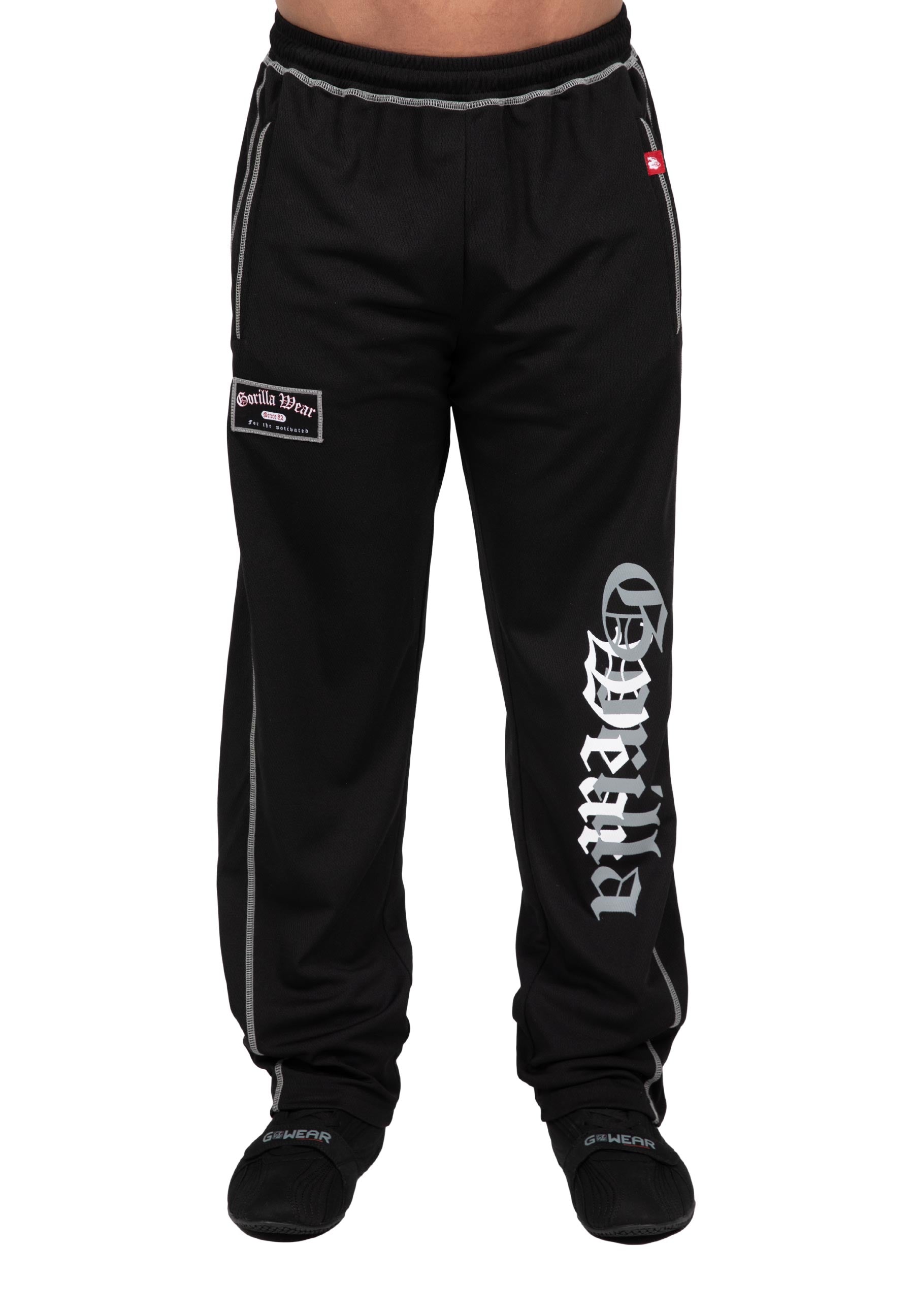 Gorilla Wear Marlow Mesh Pants - Zwart/Grijs