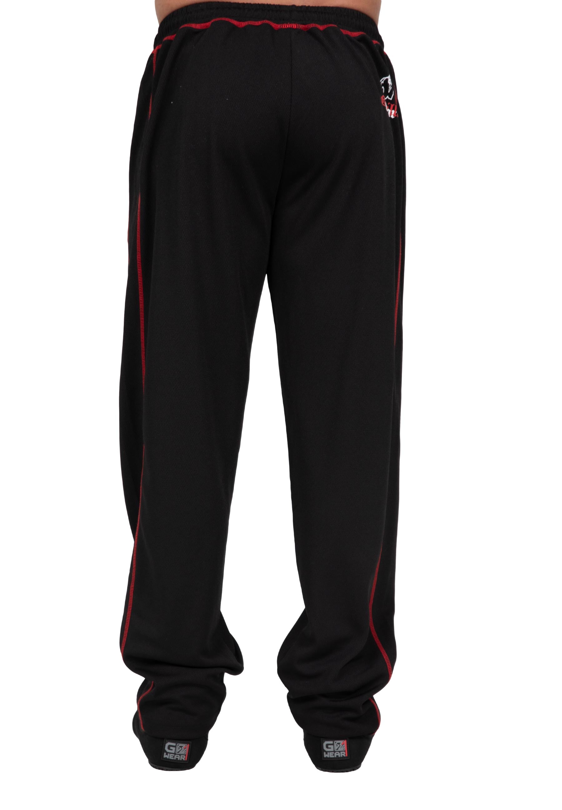Gorilla Wear Marlow Mesh Pants - Zwart/Rood