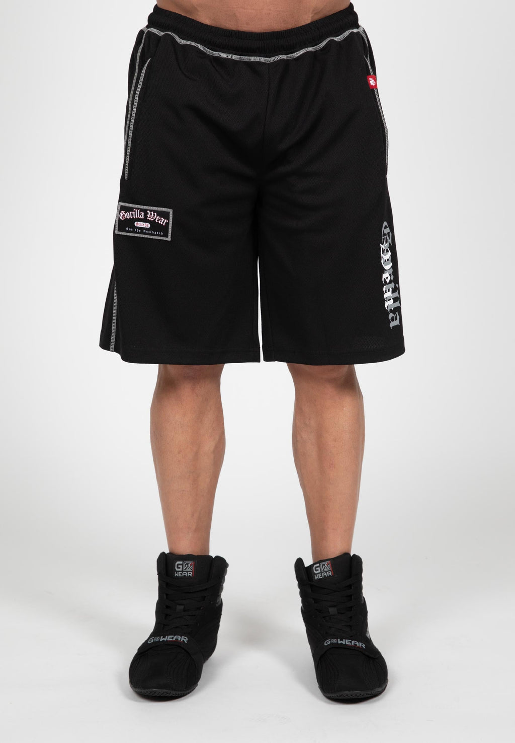 Gorilla Wear Marlow Mesh Shorts - Zwart/Grijs