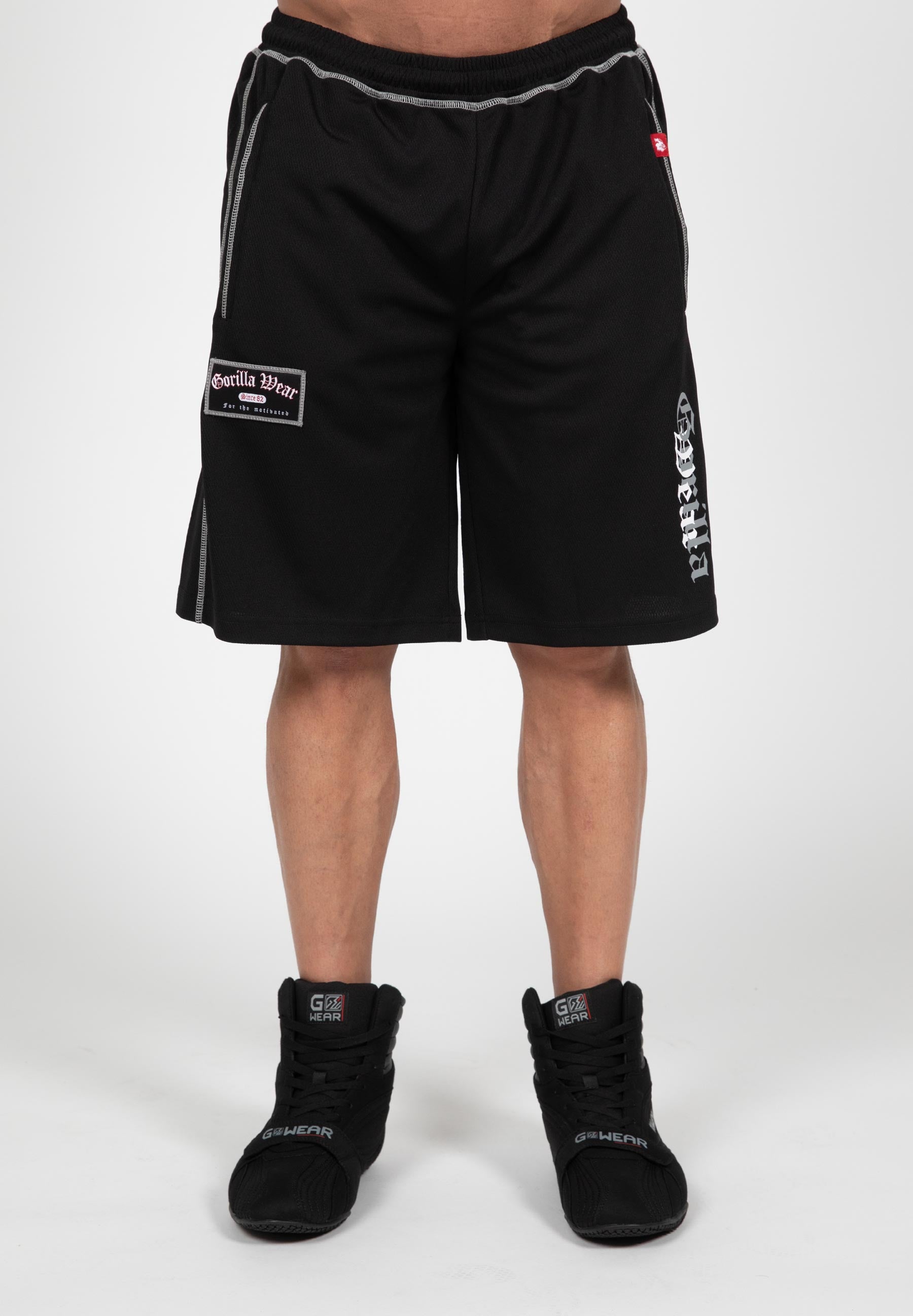 Gorilla Wear Marlow Mesh Shorts - Zwart/Grijs