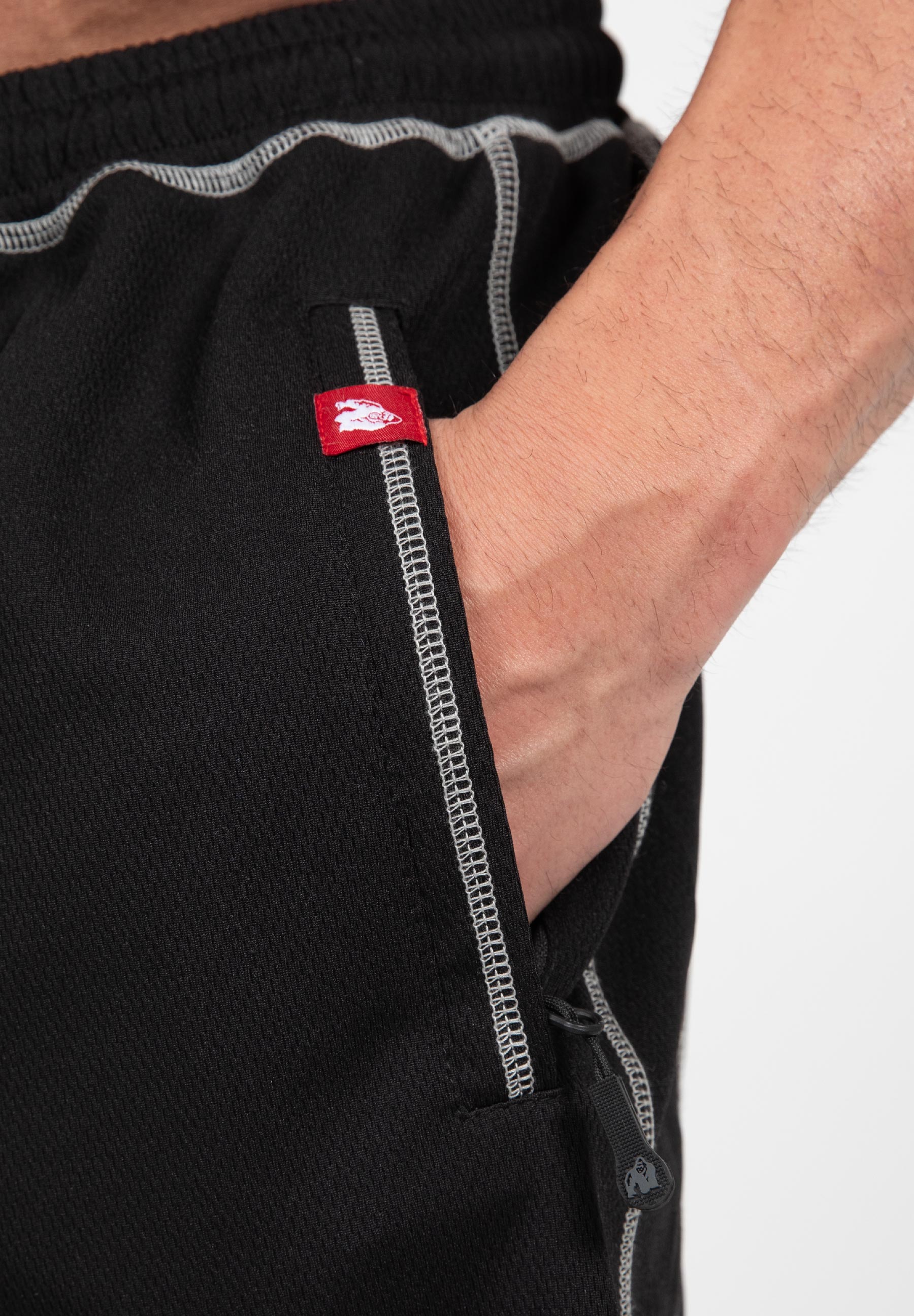 Gorilla Wear Marlow Mesh Shorts - Zwart/Grijs