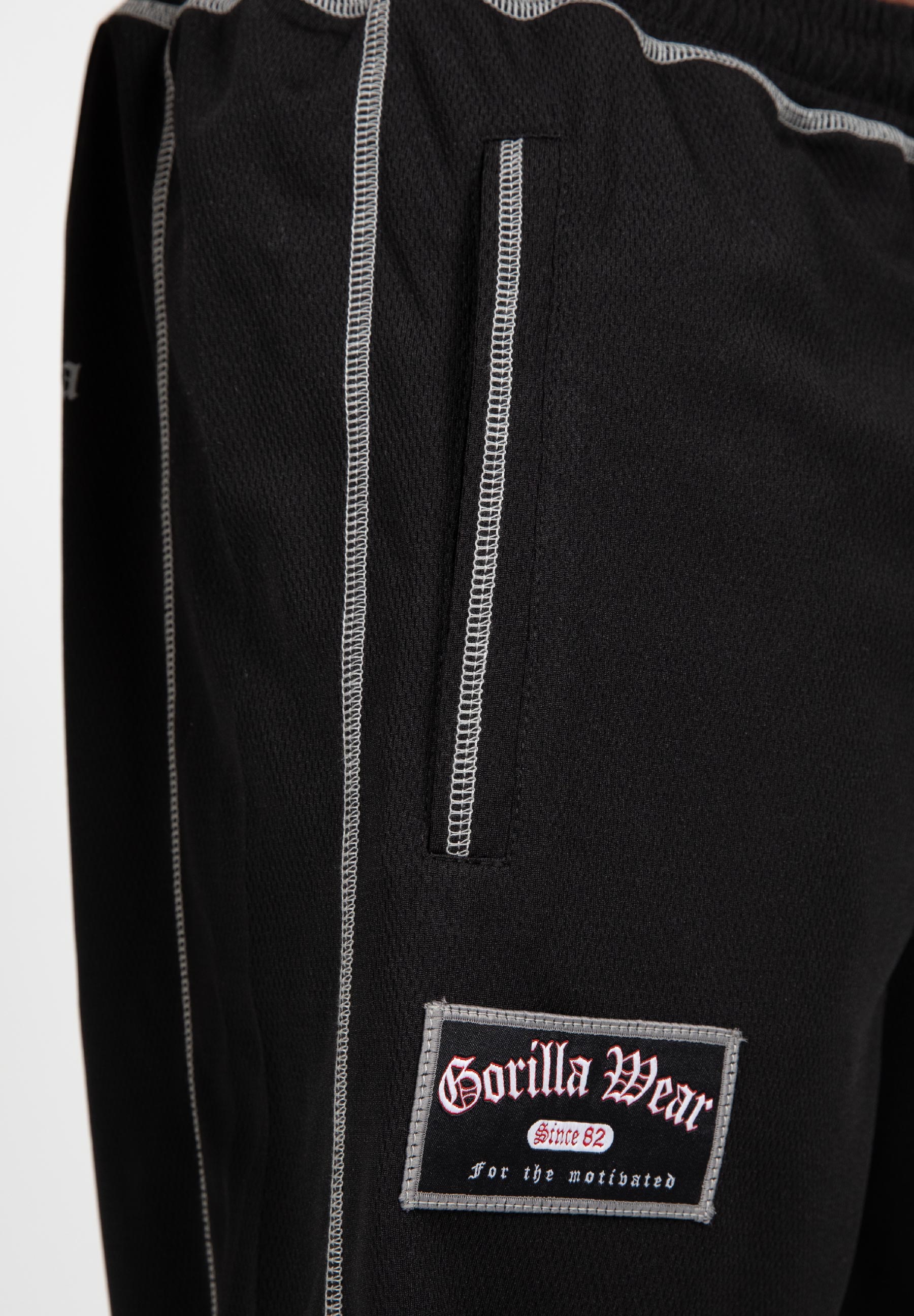 Gorilla Wear Marlow Mesh Shorts - Zwart/Grijs
