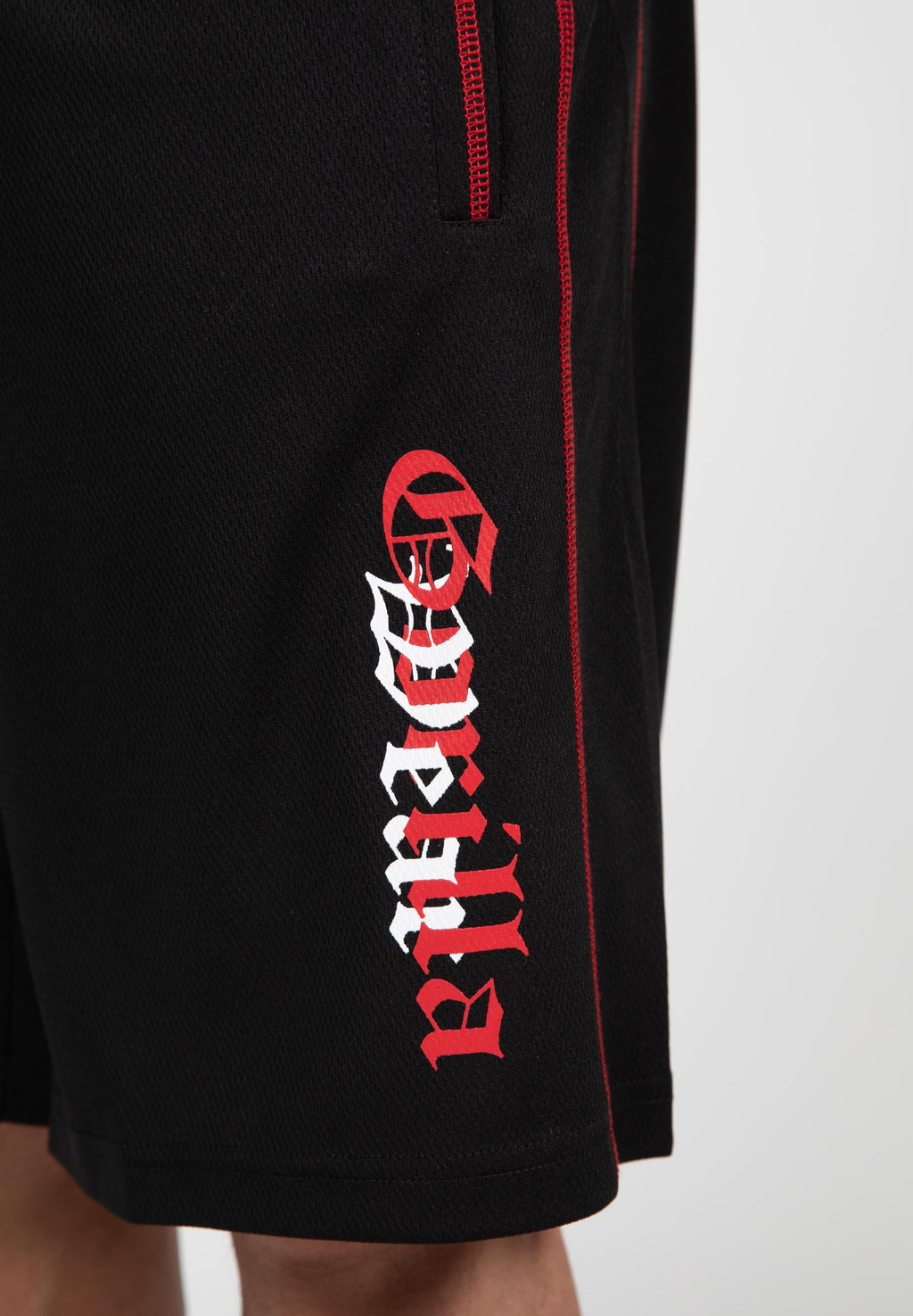 Gorilla Wear Marlow Mesh Shorts - Zwart/Rood